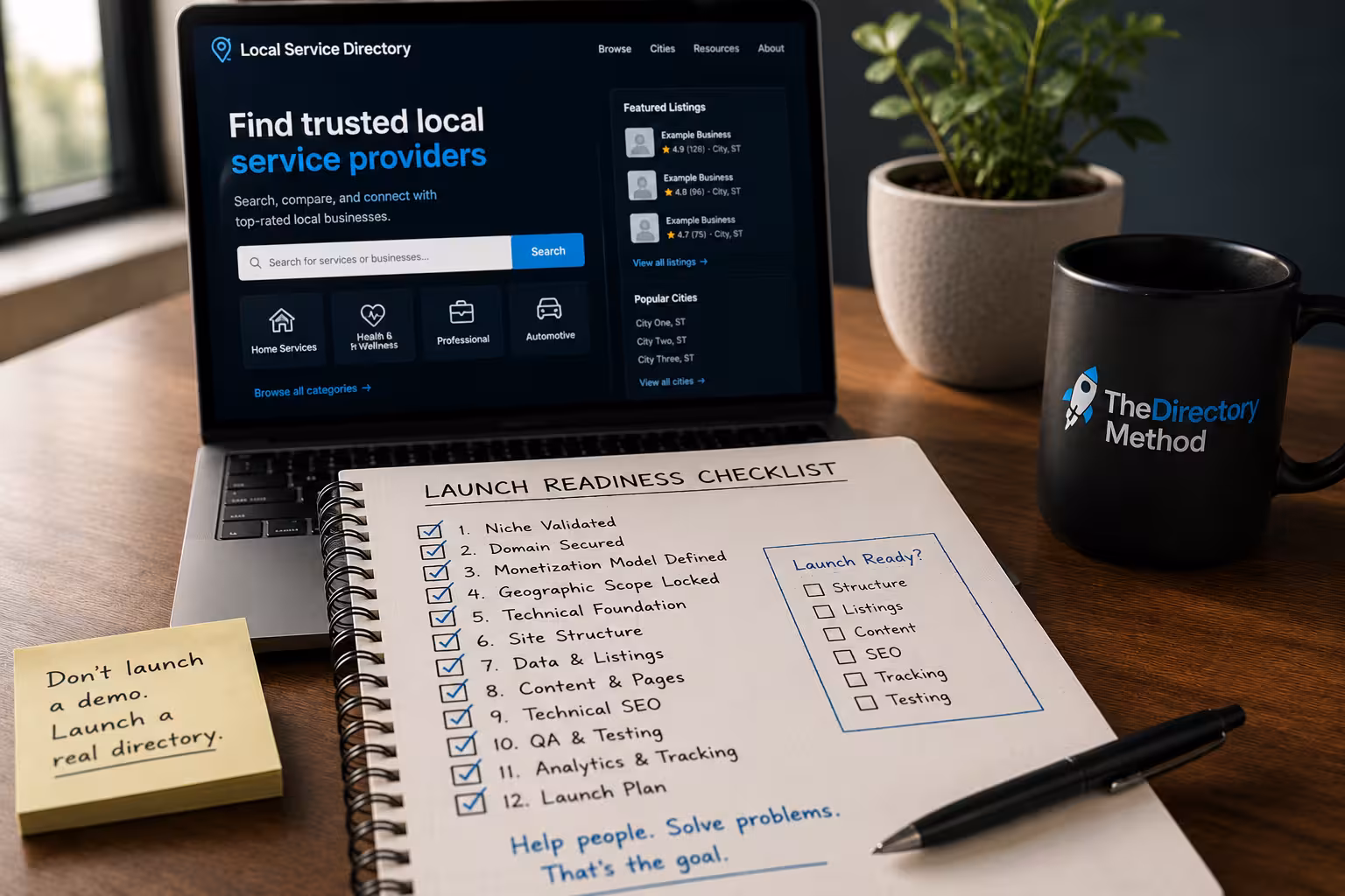 What a Directory Website Actually Needs Before It's Ready to Launch